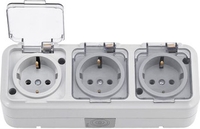 Розетка Bylectrica РА16-0132(02) (серый) - фото