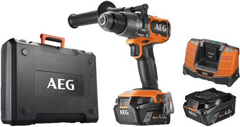 Ударная дрель-шуруповерт AEG Powertools BSB 18C3BL-402C 4935478938 (с 2-мя АКБ 4 Ач, кейс) - фото