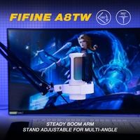 Проводной микрофон FIFINE A8T (белый) - фото