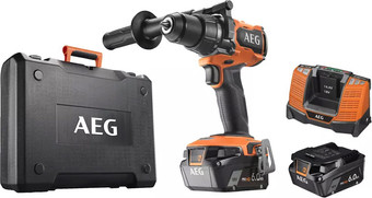 Ударная дрель-шуруповерт AEG Powertools BSB 18BL2-602K 4935481043 (с 2-мя АКБ, кейс) - фото