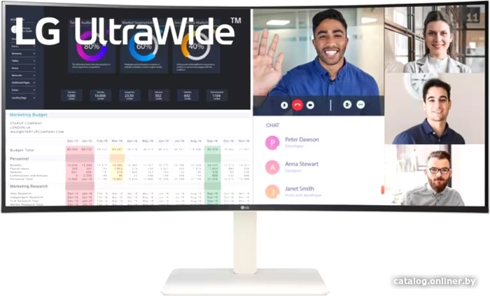Игровой монитор LG UltraWide 38WR85QC-W - фото