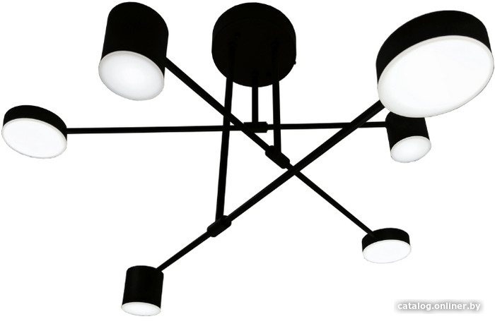 Люстра средней высоты Mirastyle Диод XL-21015/3+3 BK - фото