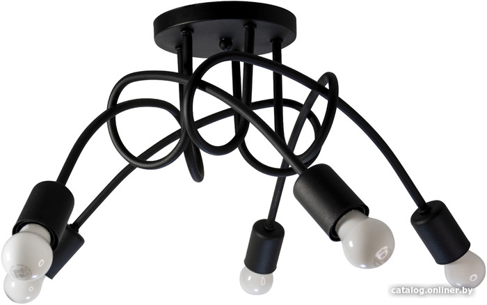 Люстра средней высоты Элетех Техно 152 НСБ 01-5х60-118 Е27 1005253159 (черный) - фото