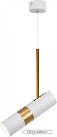 Подвесная люстра ЭРА PL33 WH/GD MR16 GU10 Б0061381 (белый/золото) - фото