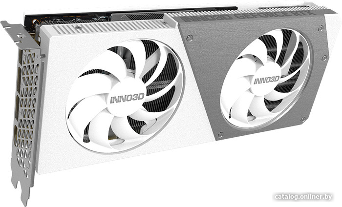 Видеокарта Inno3D GeForce RTX 4070 Ti Super Twin X2 OC White N407TS2-166XX-186156W - фото