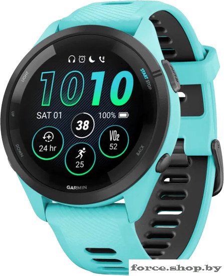 Умные часы Garmin Forerunner 265 (морская волна/черный) - фото