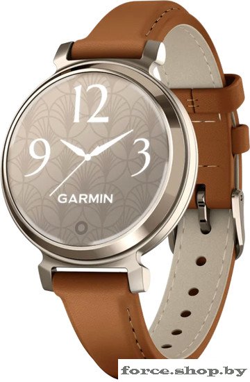 Умные часы Garmin Lily 2 Classic (кремовое золото/коричневый) - фото