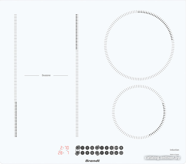 Варочная панель Brandt BPI164DUW - фото