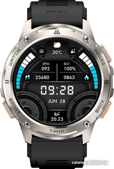 Умные часы Kospet Tank T3 (серебристый) - фото