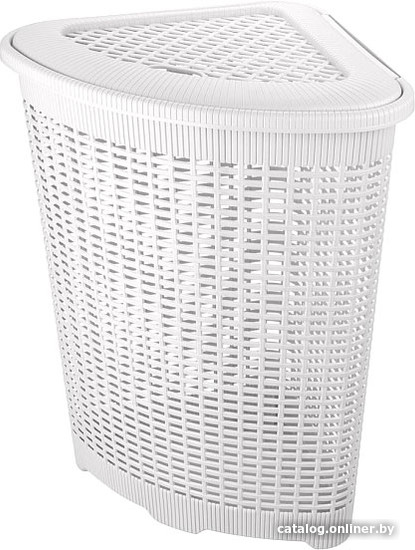 Корзина Econova угловая 50 л 433217516 (белый) - фото