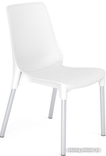 Стул Sheffilton SHT-ST75/S424 (белый/хром лак) - фото