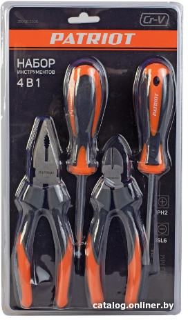 Набор отверток Patriot SPS-4 (4 предмета) - фото