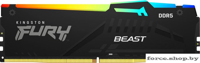 Оперативная память Kingston FURY Beast RGB 16ГБ DDR5 6400 МГц KF564C32BBA-16 - фото