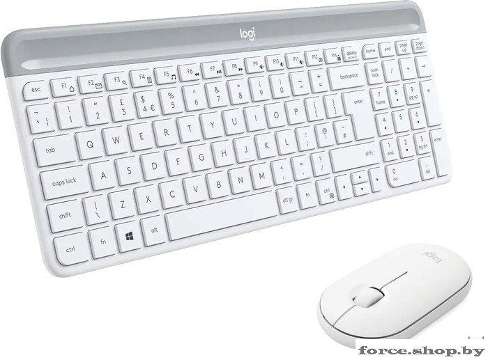 Офисный набор Logitech MK470 Slim Wireless Combo 920-009207 (белый) - фото