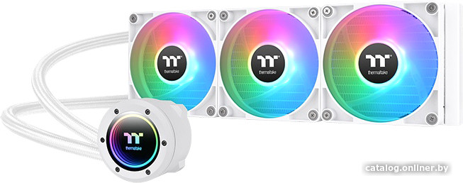 Жидкостное охлаждение для процессора Thermaltake TH360 V2 ARGB Snow Edition CL-W365-PL12SW-A - фото
