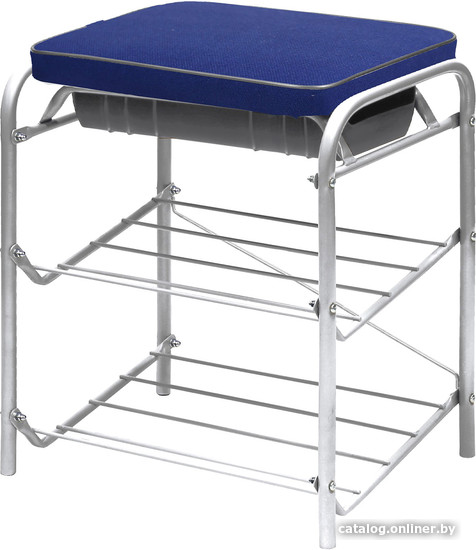 Банкетка Ника НБ1/СН (серо-синий) - фото