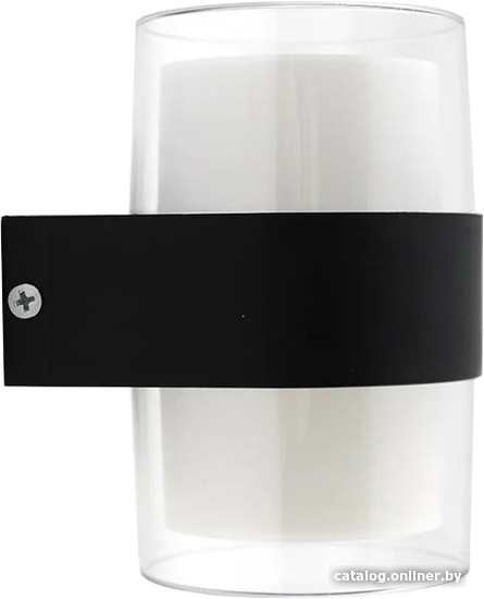 Уличный настенный светильник Estares Valo 9W R-4000K-100x110x133-BLACK/CLEAR-220-IP54 - фото