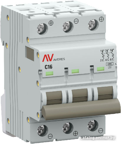 Выключатель автоматический EKF mcb6-DC-3-16C-av - фото