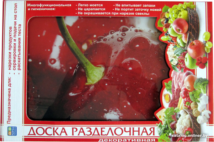 Разделочная доска NiNaGlass Вишня 85-101-20x30 4840158376 - фото