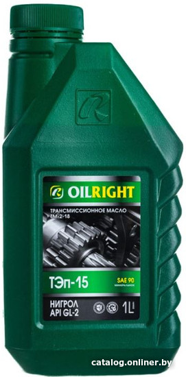 Трансмиссионное масло Oil Right ТЭП-15В Нигрол SAE 90 GL-2 1л - фото
