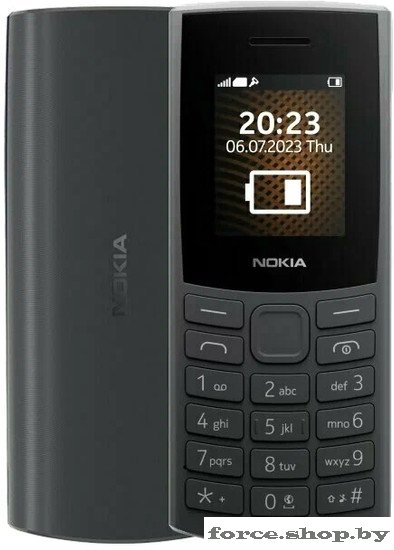 Кнопочный телефон Nokia 105 (2023) TA-1569 (черный) - фото