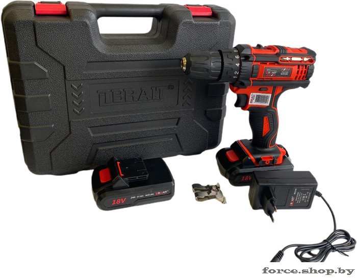 Дрель-шуруповерт Brait BCD18N (с 2-мя АКБ, кейс) - фото