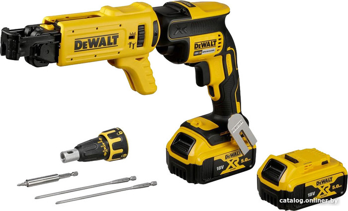 Шуруповерт для гипсокартона DeWalt DCF620P2K (с 2-мя АКБ, кейс) - фото