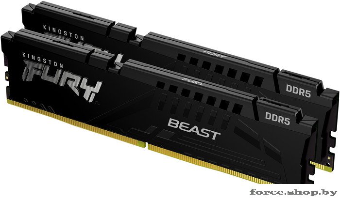 Оперативная память Kingston FURY Beast 2x32ГБ DDR5 6400 МГц KF564C32BBK2-64 - фото