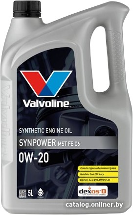 Моторное масло Valvoline SynPower MST FE C6 0W-20 5л - фото