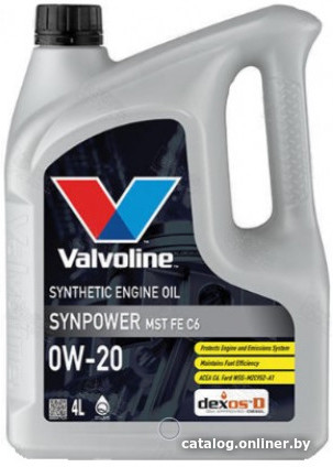 Моторное масло Valvoline SynPower MST FE C6 0W-20 4л - фото