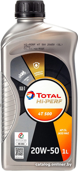 Моторное масло Total Hi-Perf 4T 500 20W-50 1л - фото
