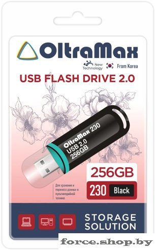 USB Flash OltraMax 230 256GB (черный) - фото