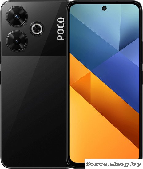 Смартфон POCO M6 6GB/128GB с NFC международная версия (черный) - фото