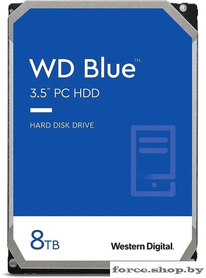 Жесткий диск WD Blue 8TB WD80EAAZ - фото