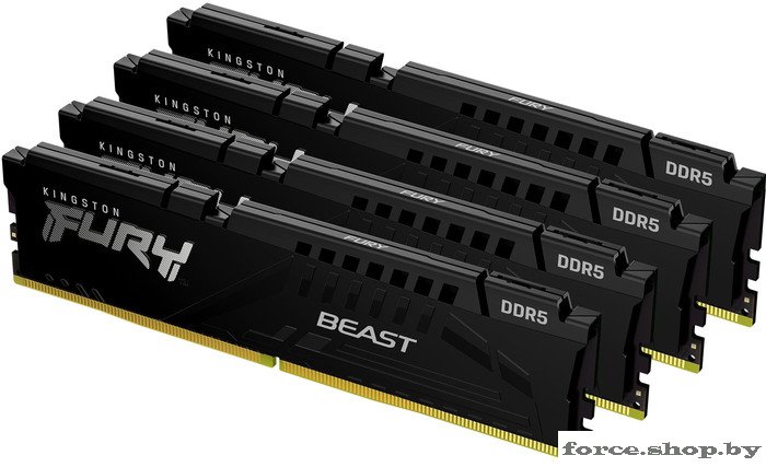 Оперативная память Kingston FURY Beast 4x16ГБ DDR5 5200 МГц KF552C40BBK4-64 - фото