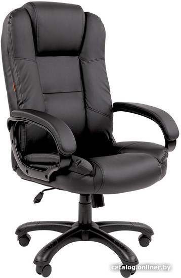 Офисное кресло CHAIRMAN 600 (экопремиум, черный) - фото