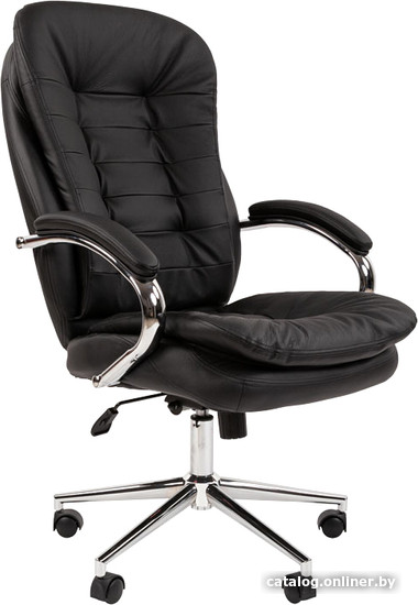 Офисное кресло CHAIRMAN 795 N (кожа, черный) - фото