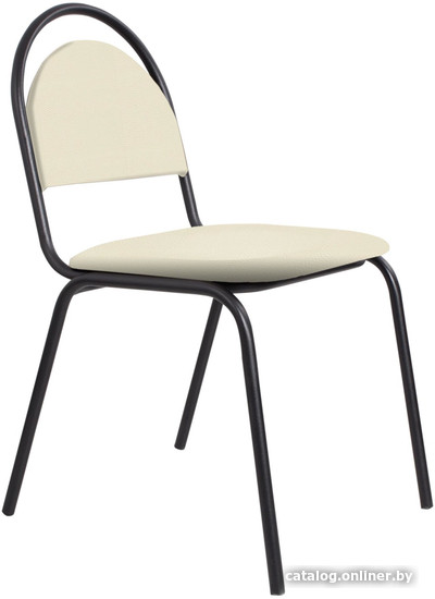 Офисное кресло Белс Ретро V 450430/V18 (кожзам бежевый/черный) - фото