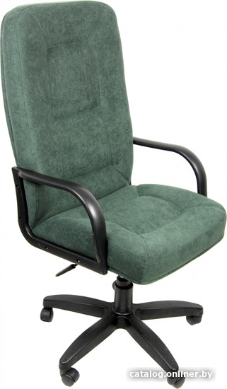Офисное кресло Деловая обстановка Пилот Стандарт флок (зеленый) - фото