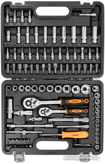 Универсальный набор инструментов ISMA 4941-5DS (94 предмета) - фото