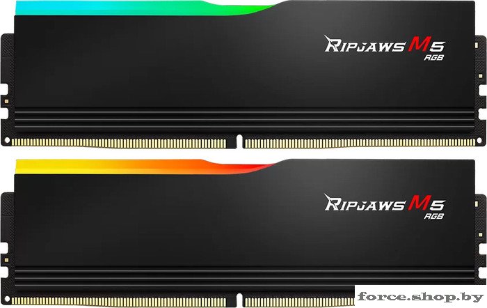 Оперативная память G.Skill Ripjaws M5 RGB 2x32ГБ DDR5 6400 МГц F5-6400J3239G32GX2-RM5RK - фото