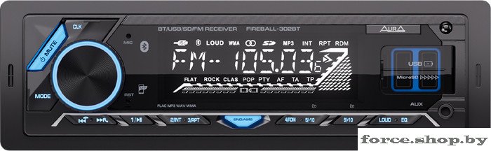 USB-магнитола Aura Fireball-302BT - фото