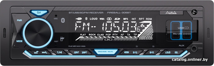 USB-магнитола Aura Fireball-305BT - фото