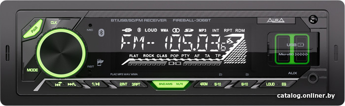 USB-магнитола Aura Fireball-306BT - фото