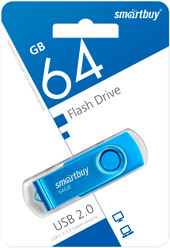 USB Flash SmartBuy Twist 64GB (синий) - фото