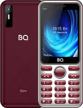 Кнопочный телефон BQ BQ-2833 Slim (бордовый) - фото