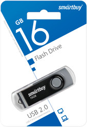 USB Flash SmartBuy Twist 16GB (черный) - фото