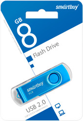 USB Flash SmartBuy Twist 8GB (синий) - фото