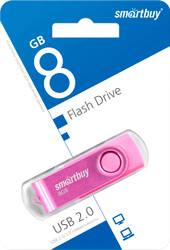 USB Flash SmartBuy Twist 8GB (розовый) - фото