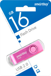 USB Flash SmartBuy Twist 16GB (розовый) - фото